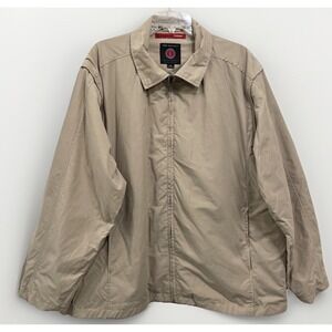 Scottevest Jacket Mens Tan Removable Sleeves Concealed Tech Coat Utility XL